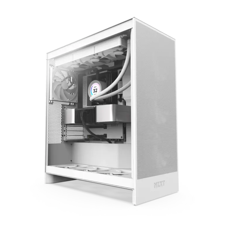 NZXT Chassis H7 Flow White Mid Tower Case