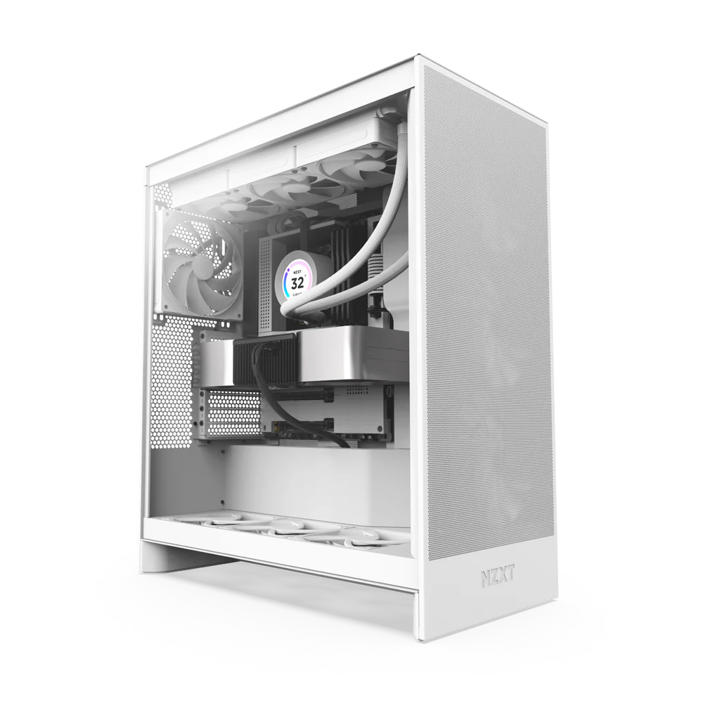NZXT Chassis H7 Flow White Mid Tower Case NZXT Chassis H7 Flow White Mid Tower Case