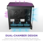 NZXT Chassis H9 Flow Black Mid Tower Case 6