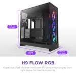 NZXT Chassis H9 Flow RGB Black Mid Tower 1