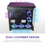 NZXT Chassis H9 Flow RGB Black Mid Tower 5