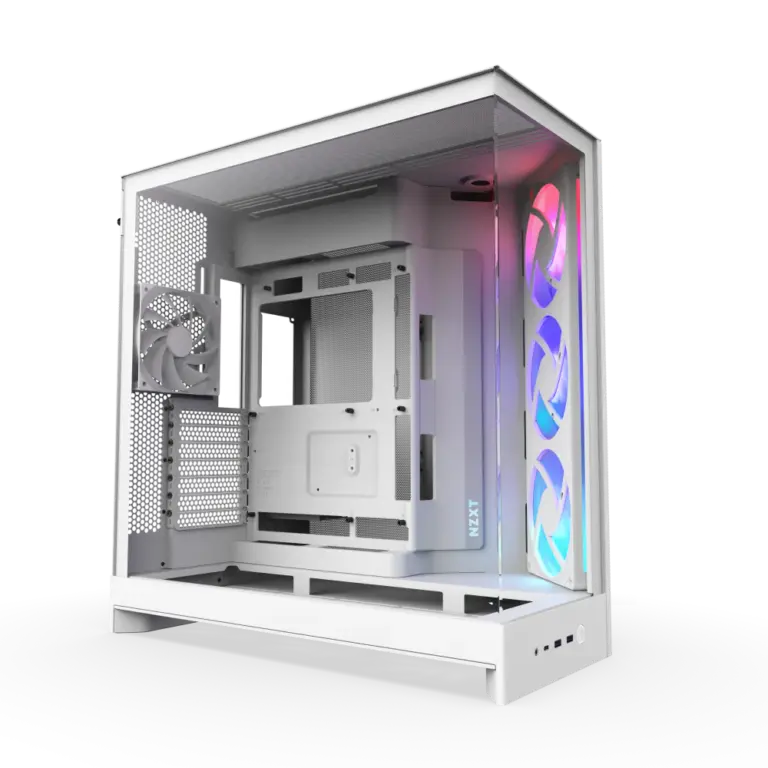 NZXT Chassis H9 Flow RGB White Cabinet