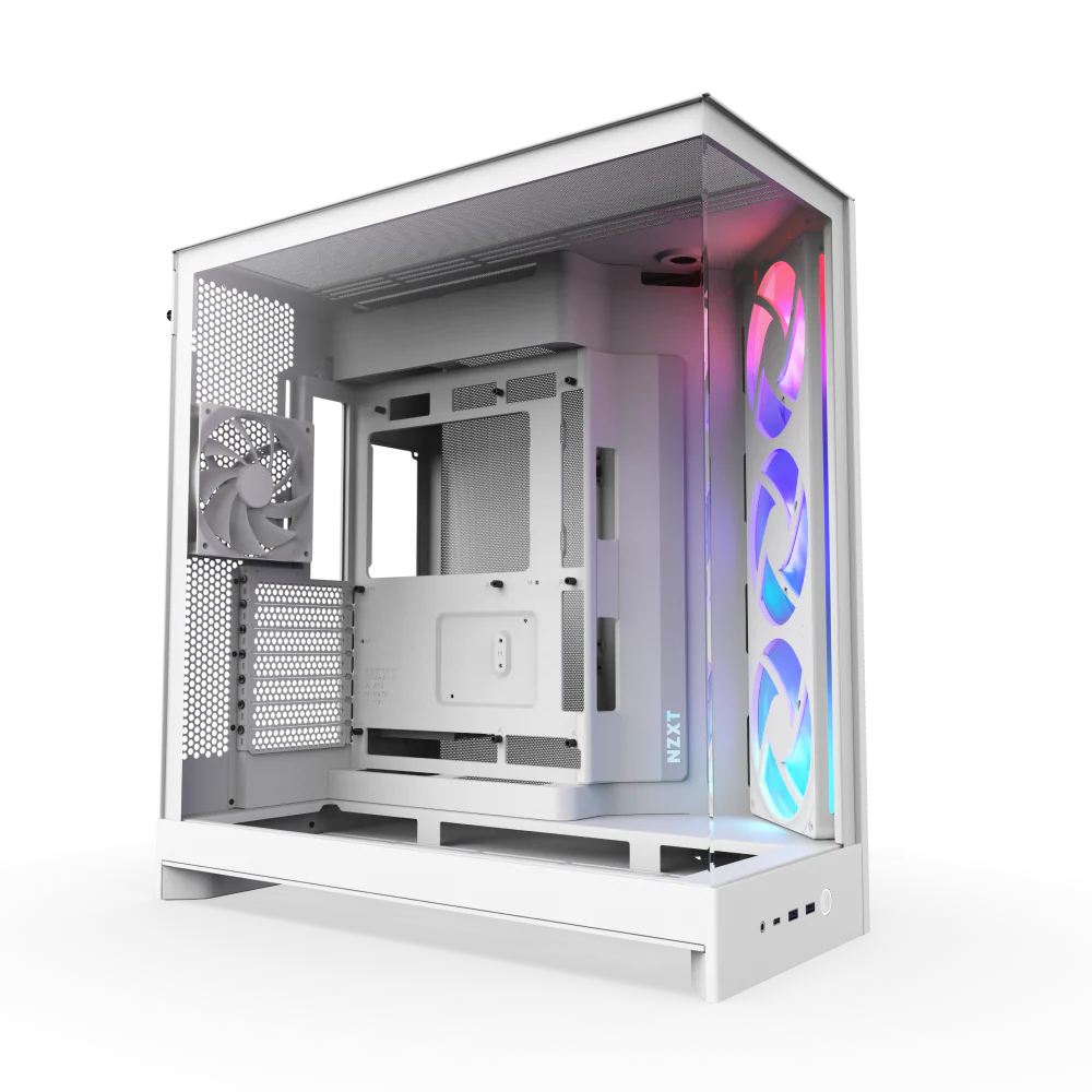 NZXT Chassis H9 Flow RGB White Cabinet NZXT Chassis H9 Flow RGB White Cabinet