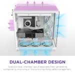 NZXT Chassis H9 Flow White Mid Tower Case 5
