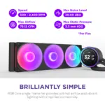 NZXT Kraken Elite 360 Black RGB V2 Liquid Cooler 5