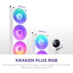 NZXT Kraken Plus 360 White RGB V2 Liquid Cooler 1
