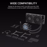 Nautilus 240 RS LCD Black Liquid Cooler 6