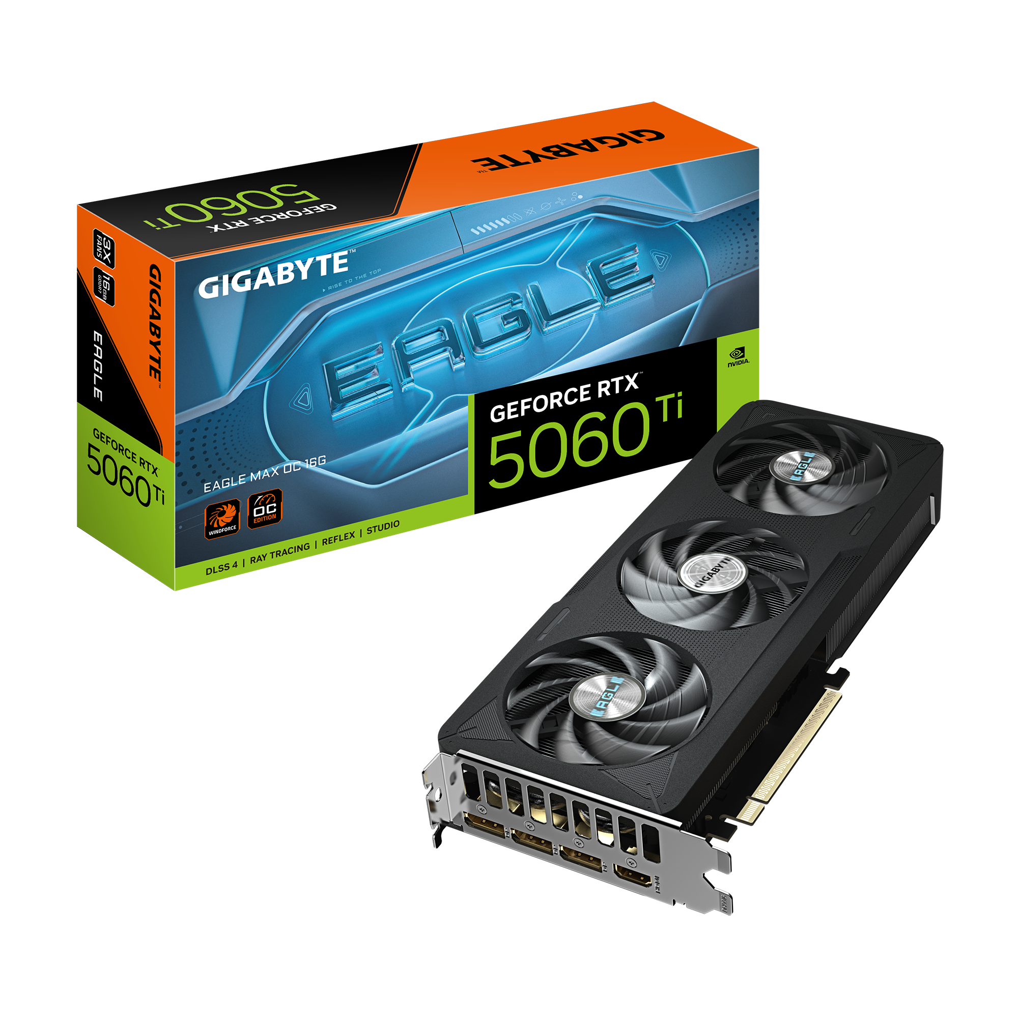 GeForce RTX 5060 Ti EAGLE MAX OC 16G 01 Gigabyte Eagle Max OC 16GB RTX 5060 Ti GDDR7 Graphics Card