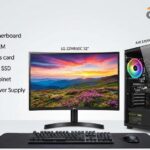 Trading PC Ryzen 5 3500 AMD Gigabyte A520 Motherboard TeamGroup 16GB RAM MSI 4 HDMI Graphics card Cricial 500GB NVME SSD Ant Sports 4 Fan Cabinet Zebronics 500W Power Supply with 32 Inch Curved LG Monitor