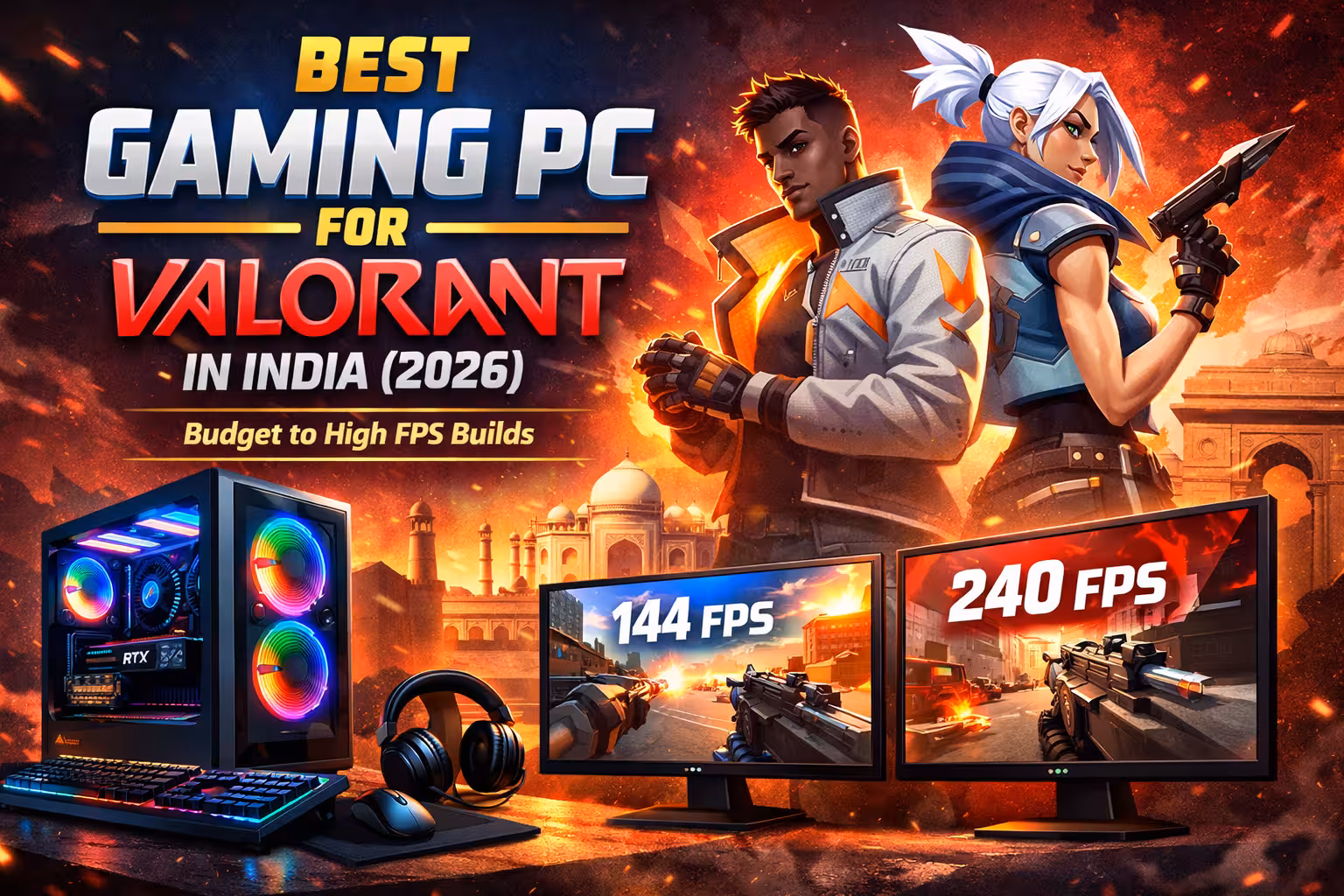 Best Gaming PC for Valorant in India (2026) - Budget to High FPS Builds