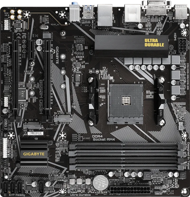 Gigabyte B550M DS3H Desktop Motherboard