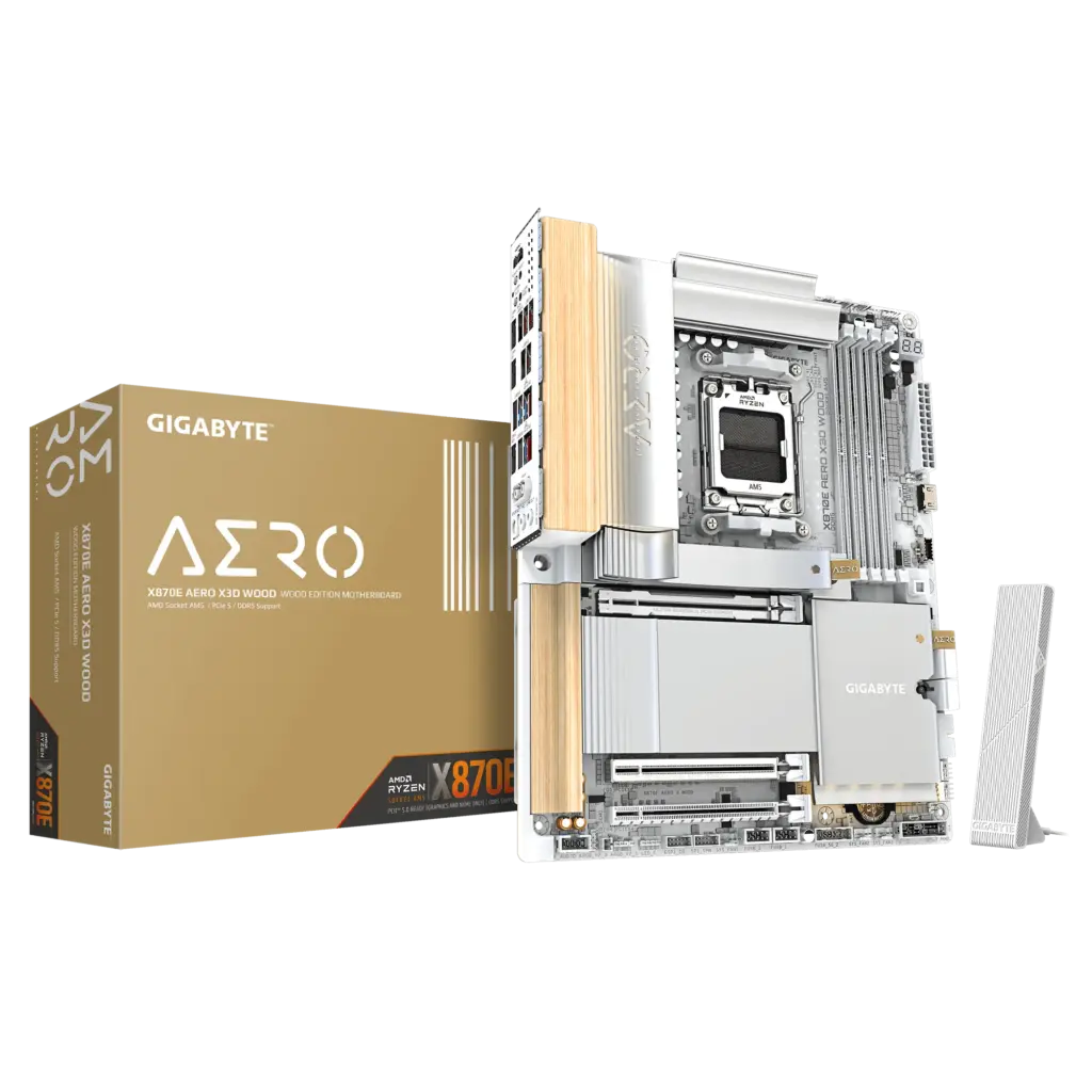 Gigabyte X870E Aero X3D Wood Gaming