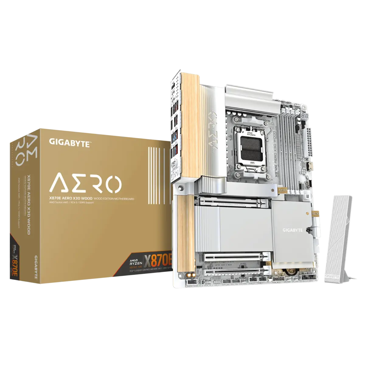 Gigabyte X870E Aero X3D Wood Gaming