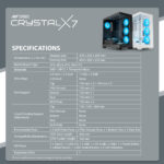 Ant Sports X7 White with 7 ARGB fans - Image 2