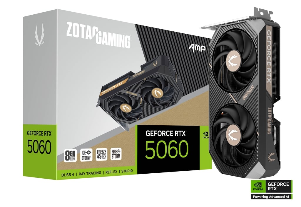 ZOTAC GeForce RTX 5060 AMP 8GB Graphics Card ZOTAC GeForce RTX 5060 AMP 8GB Graphics Card
