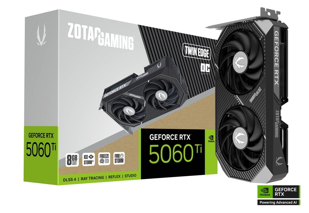 ZOTAC GeForce RTX 5060Ti 8GB Twin Edge OC ZOTAC GeForce RTX 5060 Ti 8GB Twin Edge OC Graphics Card