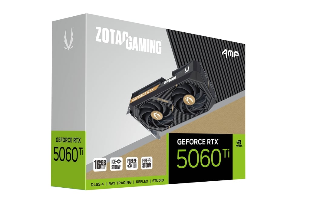 Zotac Gaming GeForce RTX 5060 Ti 16GB AMP Graphics Card (1) Zotac Gaming GeForce RTX 5060 Ti 16GB AMP Graphics Card