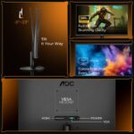 AOC 24B30H2 24 Inch (23.8") FHD IPS Monitor | 120Hz Refresh Rate | 1ms Response Time | Adaptive Sync | 3-Side Frameless | HDMI & VGA | Low Blue Mode | VESA Mount - Image 2
