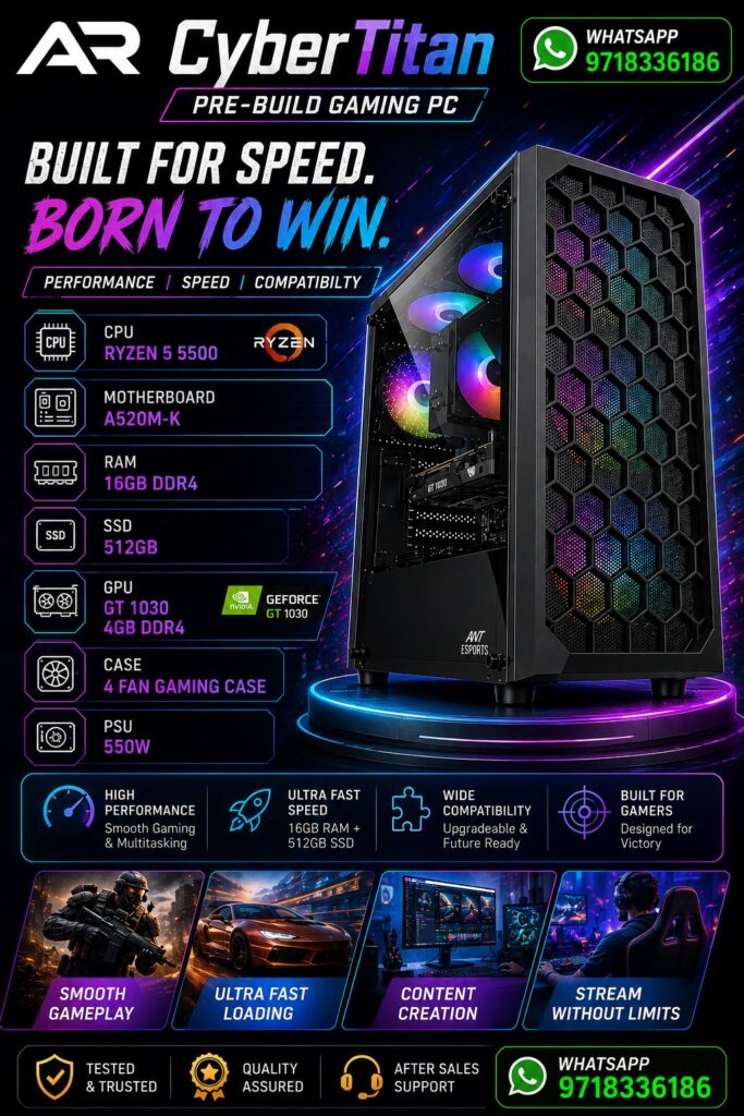 AR Cyber Titan Pre Build Gaming PC