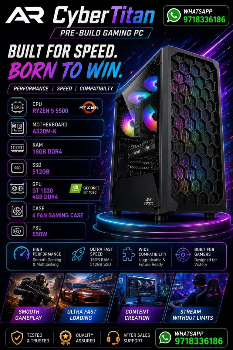 AR Cyber Titan Pre Build Gaming PC