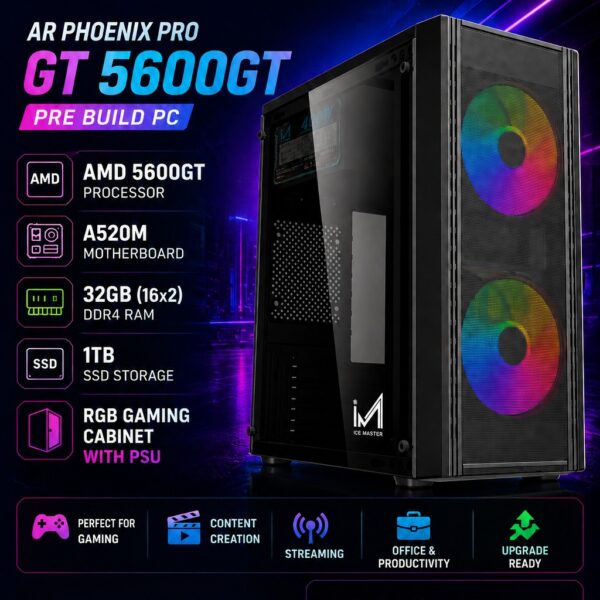 AR Phoenix Pro Pre Build Gaming PC