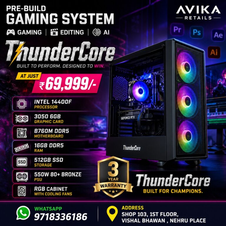 AR Thundercore Pre-Build Gaming PC