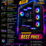 AR DarkMatter Pre Build Gaming PC | Ryzen 9 9950X3D | RTX 5070TI 16GB Graphics | X870 Elite X3D WIFI | 32GB DDR5 6000MHz | 1TB Gen4 NVMe SSD | 360MM AIO Liquid Cooler | 7 ARGB Infinity Fans Cabinet