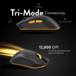 Cosmic Byte Aether Tri Mode Black Gaming Mouse, PixArt 3311 Sensor, Optical Switches, Replaceable Battery - Image 7