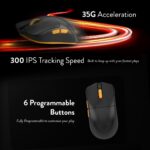 Cosmic Byte Aether Tri Mode Black Gaming Mouse, PixArt 3311 Sensor, Optical Switches, Replaceable Battery - Image 3