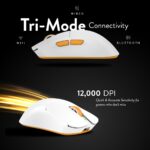 Cosmic Byte Aether Tri Mode White Gaming Mouse, PixArt 3311 Sensor, Optical Switches, Replaceable Battery - Image 2