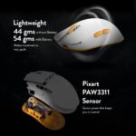 Cosmic Byte Aether Tri Mode White Gaming Mouse, PixArt 3311 Sensor, Optical Switches, Replaceable Battery - Image 4