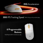 Cosmic Byte Aether Tri Mode White Gaming Mouse, PixArt 3311 Sensor, Optical Switches, Replaceable Battery - Image 3