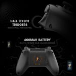 Cosmic Byte Blitz Tri Mode Controller for PC, Hall Effect Triggers, 1000Hz Polling Rate, Adjustable Vibration, Turbo & Auto Turbo, Upgraded with Gyro, TMR Joystick, Software and Charging Dock Support (Black) - Image 4