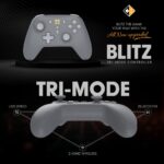 Cosmic Byte Blitz Tri-Mode Grey Controller for PC, TMR Joystick, HE Triggers, 1000Hz Polling, Software & Charging Dock Support, Upgraded Model - Image 8