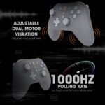 Cosmic Byte Blitz Tri-Mode Grey Controller for PC, TMR Joystick, HE Triggers, 1000Hz Polling, Software & Charging Dock Support, Upgraded Model - Image 4