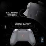 Cosmic Byte Blitz Tri-Mode Grey Controller for PC, TMR Joystick, HE Triggers, 1000Hz Polling, Software & Charging Dock Support, Upgraded Model - Image 3
