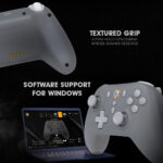 Cosmic Byte Blitz Tri-Mode Grey Controller for PC, TMR Joystick, HE Triggers, 1000Hz Polling, Software & Charging Dock Support, Upgraded Model - Image 2
