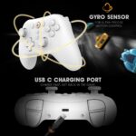 Cosmic Byte Blitz Tri-Mode White Controller for PC, TMR Joystick, HE Triggers, 1000Hz Polling, Software & Charging Dock Support, Upgraded Model - Image 6