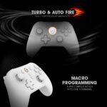 Cosmic Byte Blitz Tri-Mode White Controller for PC, TMR Joystick, HE Triggers, 1000Hz Polling, Software & Charging Dock Support, Upgraded Model - Image 5