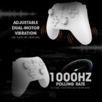 Cosmic Byte Blitz Tri-Mode White Controller for PC, TMR Joystick, HE Triggers, 1000Hz Polling, Software & Charging Dock Support, Upgraded Model - Image 4