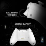 Cosmic Byte Blitz Tri-Mode White Controller for PC, TMR Joystick, HE Triggers, 1000Hz Polling, Software & Charging Dock Support, Upgraded Model - Image 3