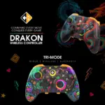 Cosmic Byte Drakon Tri Mode Controller with Charging Dock Case, TMR Joysticks, Mechanical Buttons, Gyro, RGB for PC, iOS & Android - Image 9