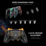 Cosmic Byte Drakon Tri Mode Controller with Charging Dock Case, TMR Joysticks, Mechanical Buttons, Gyro, RGB for PC, iOS & Android - Image 6