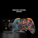 Cosmic Byte Drakon Tri Mode Controller with Charging Dock Case, TMR Joysticks, Mechanical Buttons, Gyro, RGB for PC, iOS & Android - Image 3