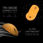 Cosmic Byte Ignis Tri Mode CB Amber Gaming Mouse, Pixart 3311 Sensor, 1000Hz Polling, Software Support - Image 3