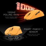 Cosmic Byte Ignis Tri Mode CB Amber Gaming Mouse, Pixart 3311 Sensor, 1000Hz Polling, Software Support - Image 4