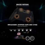 Cosmic Byte Lumora Tri Mode Controller for PC, Dedicated Software Support, Cloak RGB, Mechanical Switches - Image 6