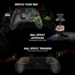 Cosmic Byte Lumora Tri Mode Controller for PC, Dedicated Software Support, Cloak RGB, Mechanical Switches - Image 3