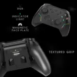 Cosmic Byte Starforge Tri-Mode Controller | Optical Triggers with Trigger Locks | TMR Replaceable Joysticks | Impulse Trigger Feedback | HD Voice Coil Vibration | Macro Back Buttons | RGB & Tri-Mode Connectivity - Image 3