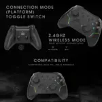 Cosmic Byte Starforge Tri-Mode Controller | Optical Triggers with Trigger Locks | TMR Replaceable Joysticks | Impulse Trigger Feedback | HD Voice Coil Vibration | Macro Back Buttons | RGB & Tri-Mode Connectivity - Image 2